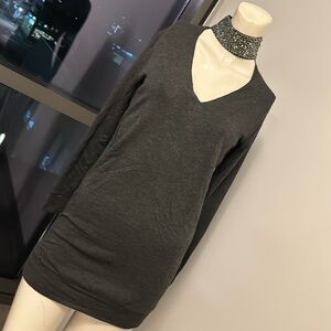 Anthropologie grey short dress